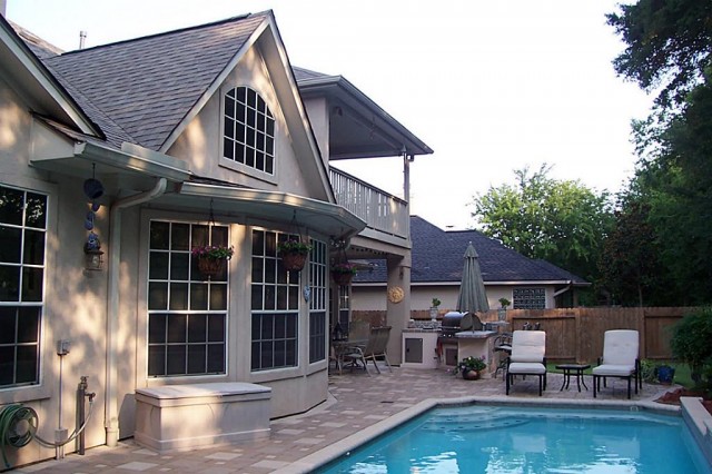 outdoor kitchen katy isd home